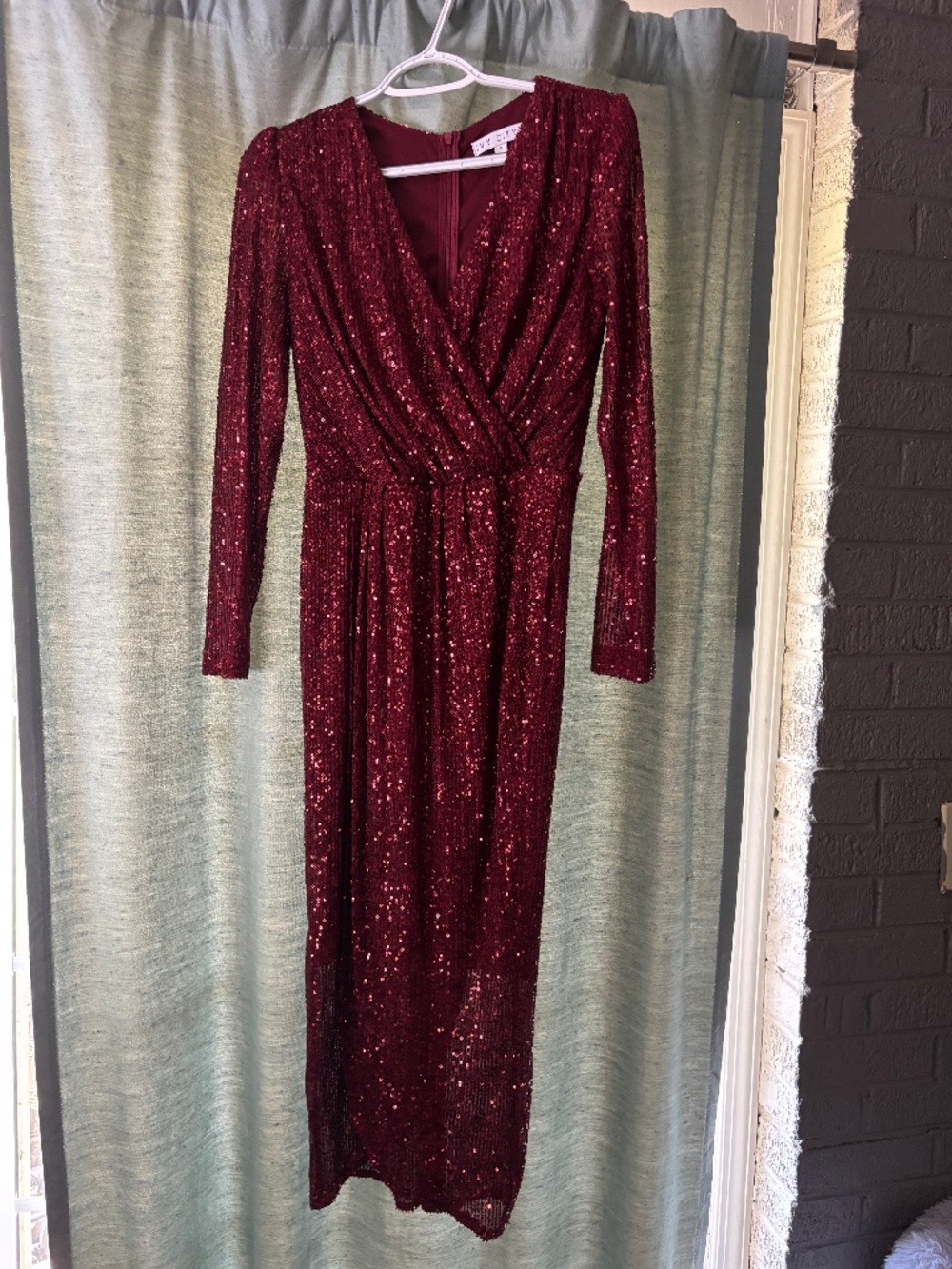 Ivy City Red Sparkle Dress Size Small